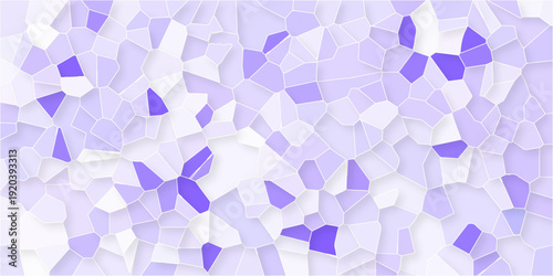 Beautifull crystallized white background. abstract light colorful stone tile pattern with shadow. modern wallpaper, trendy simple minimal geometric pastel background vector abstract mosaic backdrop.	