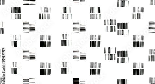 Abstract Barcode Pattern Seamless Background for Digital and Retail Concepts.