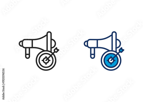 Marketing Icon Set Multiple Style Collection