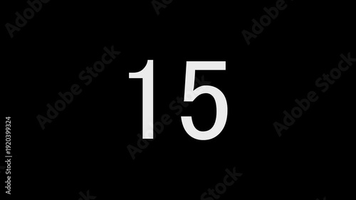 15 Second Countdown animation. Countdown Animation Timer – Digital Countdown Video