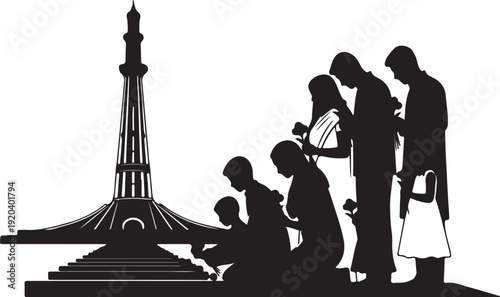 Easy Shahid Minar Drawing art