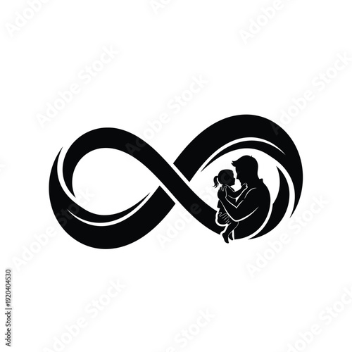 Father and Child Infinity Symbol