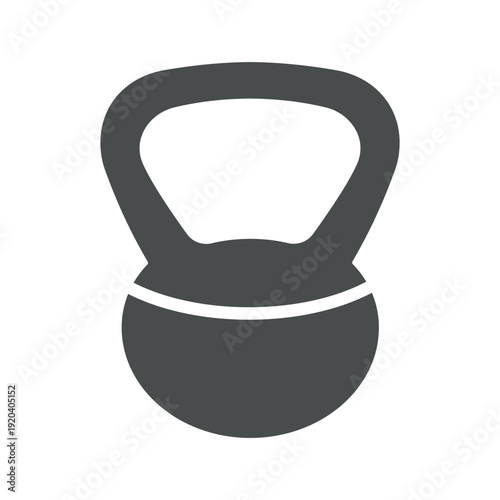 Soft kettlebell glyph icon. Solid silhouette vector symbol for gym, workout, strength training, fitness equipment, isolated
