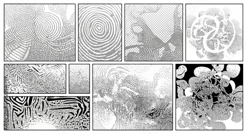 Hands holding megaphone and microphone around crumpled paper.