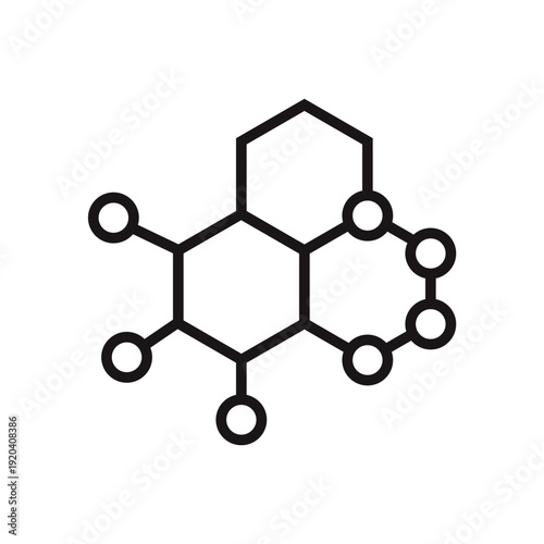 compound icons minimalist flat style design, compound Vector illustration on white background