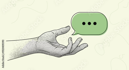 Hands holding megaphone and microphone around crumpled paper.