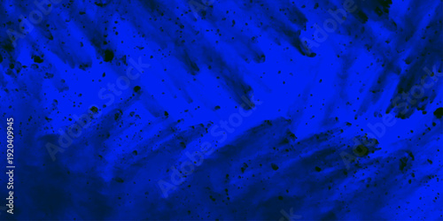 Modern design with grunge black distressed holiday paper background. black and blue smoke aquarelle smudge illustration smooth light colors blue glow. Beautiful stylist modern blue painting vector ill