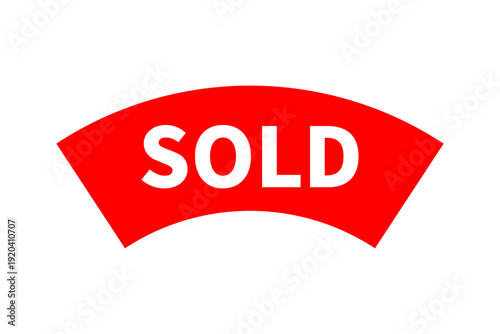 SOLD - 「SOLD」の文字の、よく目立つセールPOP
