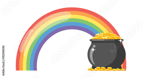 Pot of Gold at the End of Rainbow