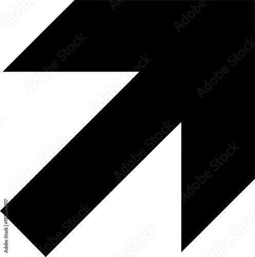 Isolated black arrow vector illustration on a blank white background featuring a sleek 3d glass design icon with shadow for business paper art and office banner concepts