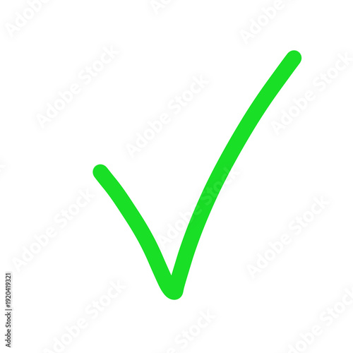 green check mark.