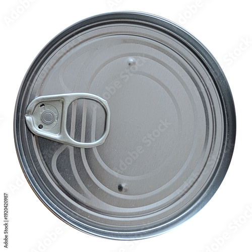 directly above view of can of tinned food