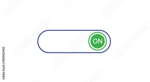 On Toggle Switch Button - UI Design Element