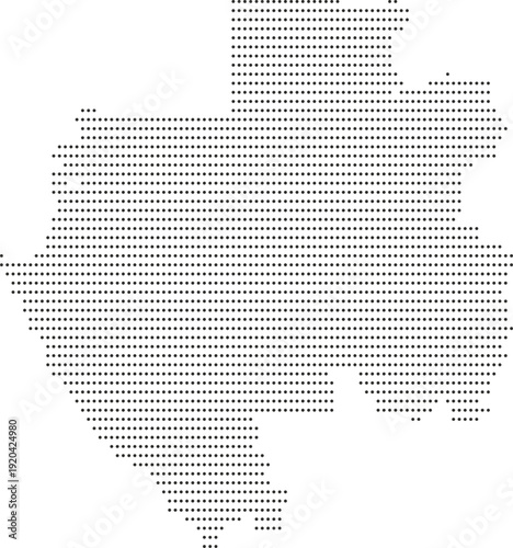 Gabon Political Map with Administrative Provinces Gray Vector Illustration