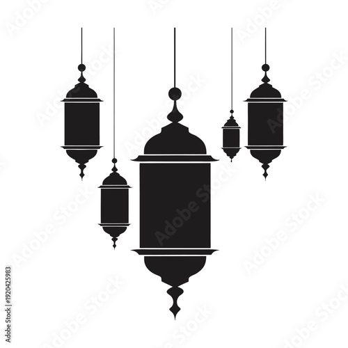 vector illustration of a lantern