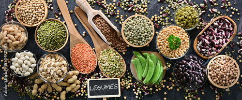 Wallpaper Mural Common legumes that are the basis of plant-focused diets Torontodigital.ca