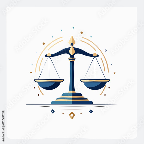 A visually appealing representation of justice and balance, symbolizing fairness and equality