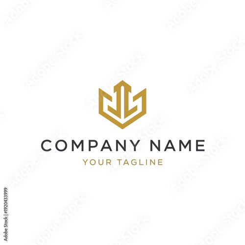 Luxury Gold Logo Design Template.