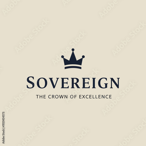 Sovereign Crown Logo Excellence Symbol Design.