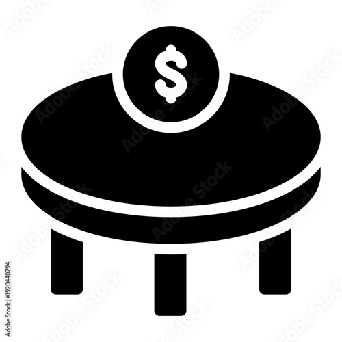 money glyph icon