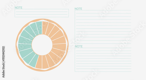 3D pink paper card template featuring an abstract vector illustration of an Easter egg with circular art and floral decoration for a blank business banner design