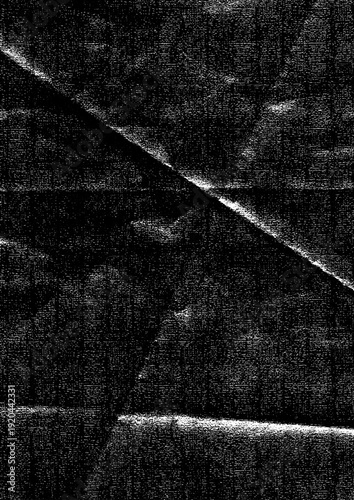 Large vector dark creased paper texture with a transparent background