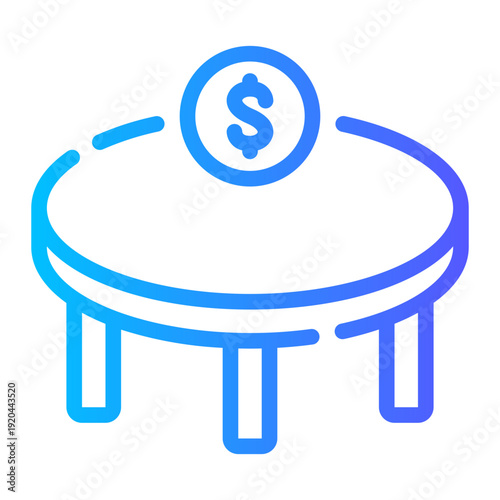 money gradient icon