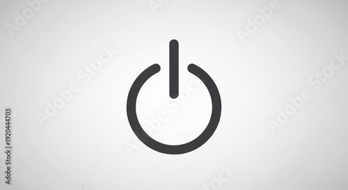 Power Button Icon Symbol Sign On White Background