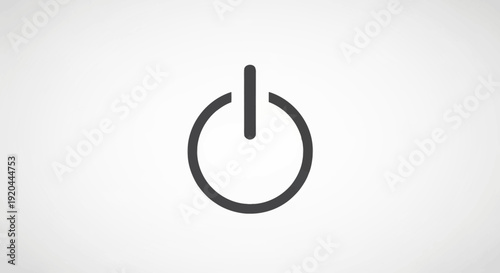 Power button icon. Symbol for electronic devices