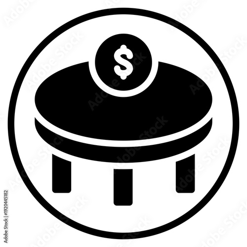 money glyph icon