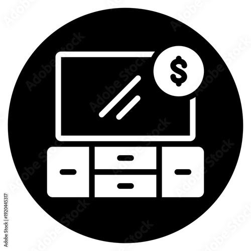 money glyph icon