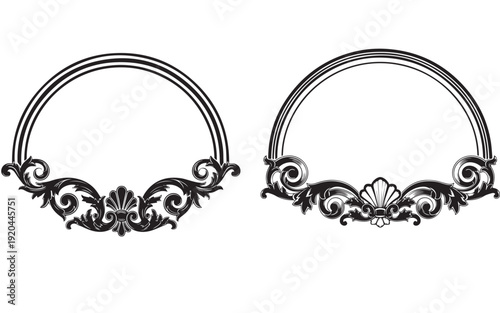 Luxury hand mirror logo set, beauty and cosmetics emblem with vintage vanity mirror symbols.