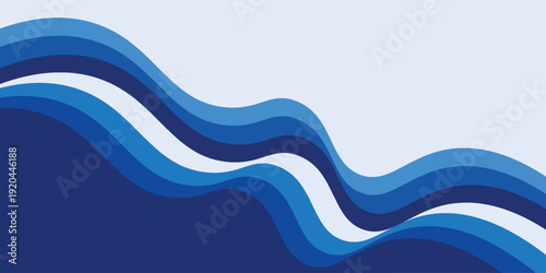 Sea waves layered vector background illustration and sea beach vector illustration.background abstract.