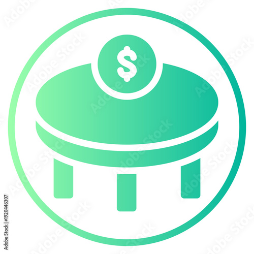 money gradient icon