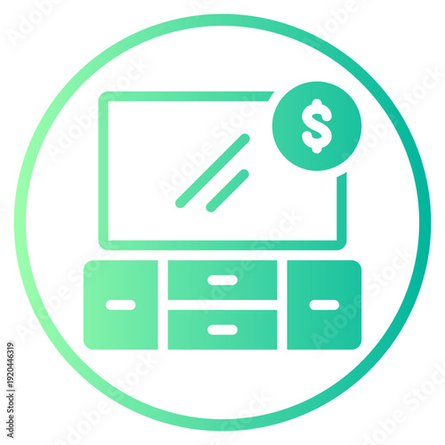 money gradient icon