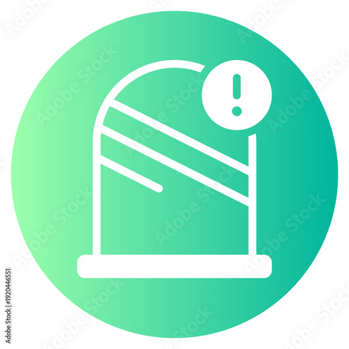 warning gradient icon