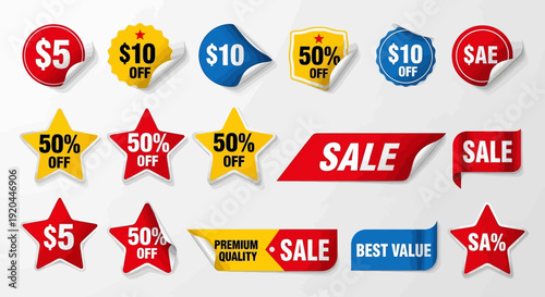 Sale Stickers and Labels Collection for Marketing