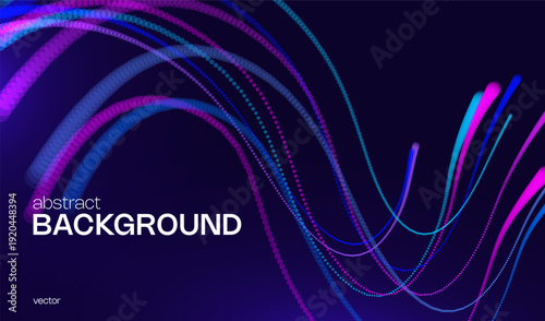 Ai tech background with abstract dot line pattern. Design education big data, future digital network, business connect and science concept for banner, web or presentation.