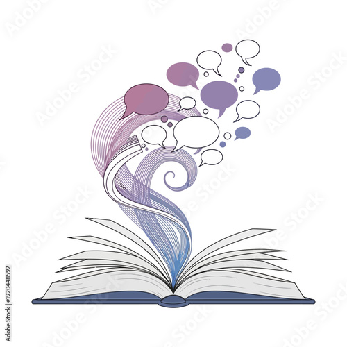 Open book releasing thoughts and ideas.