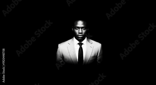 A man in a suit and tie.