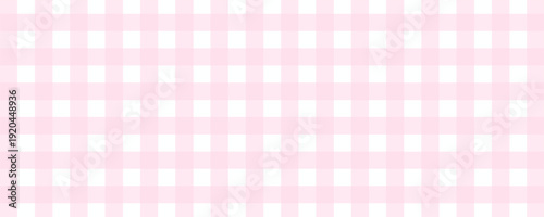 Geometric pink plaid print in pastel tones, vector background