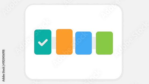 Free Download Colorful rectangle shapes icons set. - GFXLoad