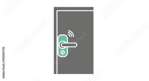 Smart Door Lock with Wireless Connectivity and Modern Design.