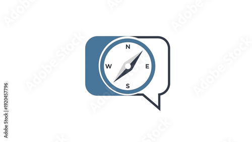 Compass Navigation Direction Indicator Symbol.
