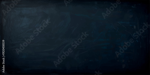 Midnight blue blackboard background with aged grunge surface and empty copy space for wallpaper design
