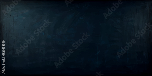 Deep indigo chalkboard wall background featuring rough vintage texture and blank space for education concept