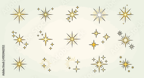 Sparkling Starbursts: Golden Light Effects Collection
