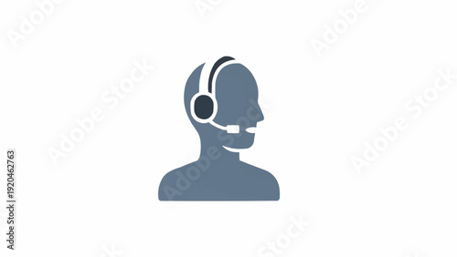 Person Wearing Headset and Microphone.