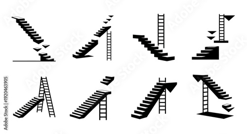 Stairs and Ladders: Abstract Architectural Design Elements