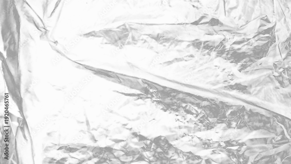 Fototapeta premium Plastic wrap texture overlay effect on black background. Shrink wrapped plastic sleeve for cover